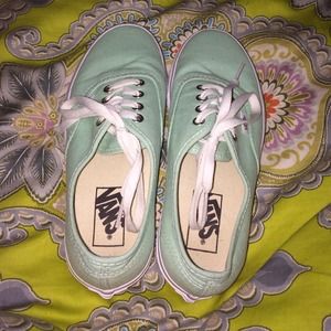 Mint green vans!