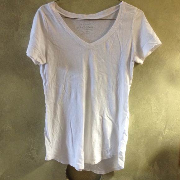 White v-neck