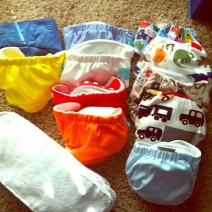 Cloth Diapers+Inserts