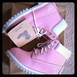 Pink Timberlands SOLD