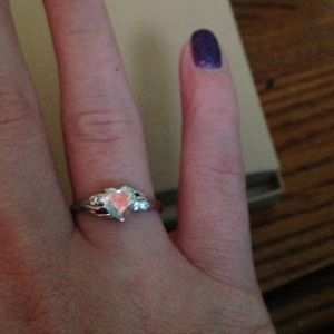 REDUCED! Opal & Diamond Accent Ring