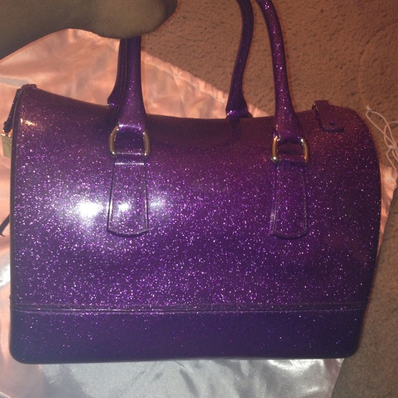 100% Authentic Purple Glitter Furla 💜