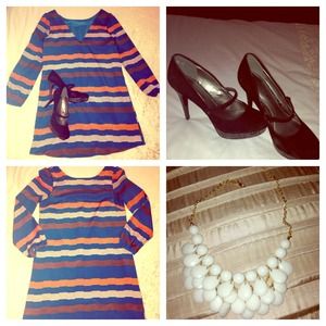 Aztec dress with v-back