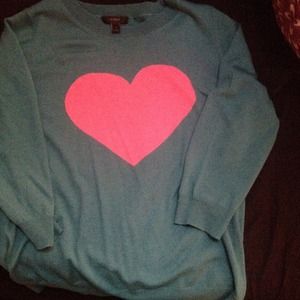 Jcrew Tippi heart sweater