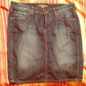 Lucky Brand denim pencil skirt