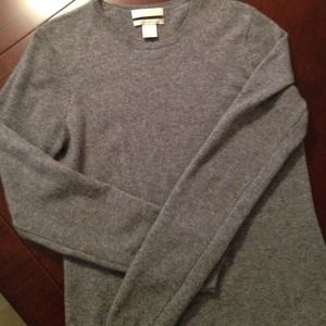 Gray Cashmere Sweater, Size M