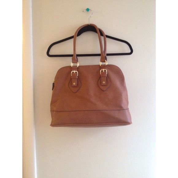 Bundle :) brown handbag and grey scarf