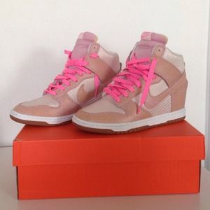 Nike Dunk Sky Hi Leather Wedge Sneakers