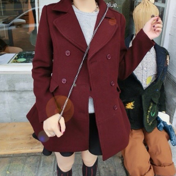 Outerwear - SALE!! New Elegant Turn-down Collar Worsted Coat