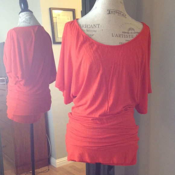 Drapey orange top