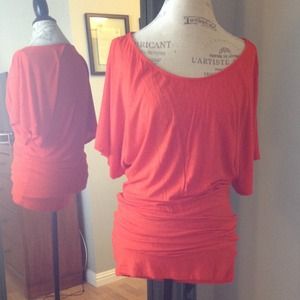 Drapey orange top