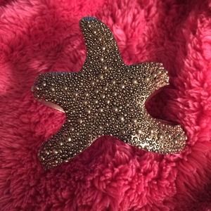 Gold Starfish Cuff bracelet