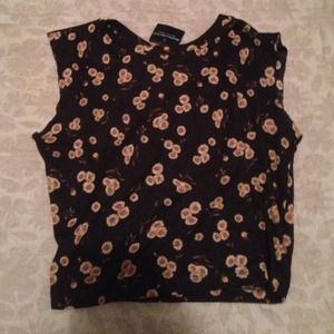 TRADED Brandy Melville Sunflower Crop Top!