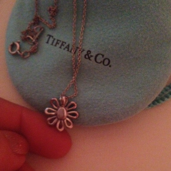 Tiffany & Co Paloma Picasso Silver 18K Gold Daisy Necklace 16" - Picture 4 of 5