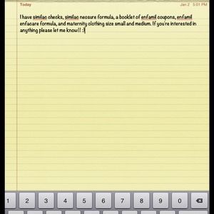 Formula coupons and maternity clothing!!