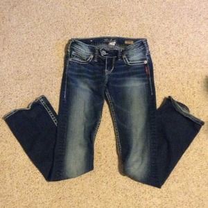 ❗❗❗Sold❗❗❗Silver brand jeans!