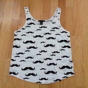 Mustache tank top