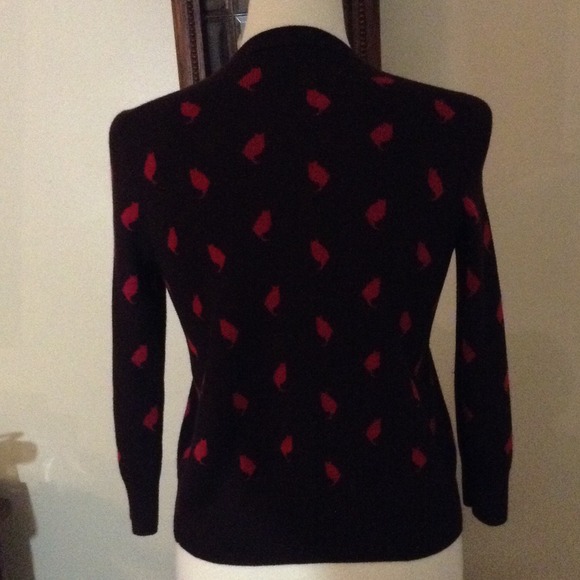 ADORABLE cat print sweater/cardi!! - Picture 3 of 3