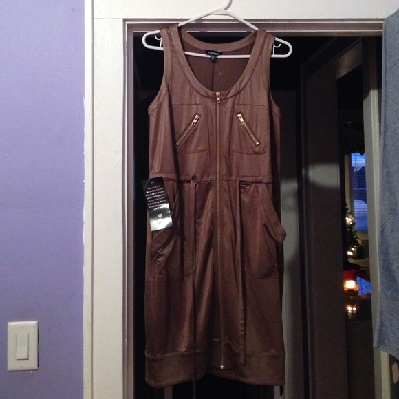 Taupe bebe Dress