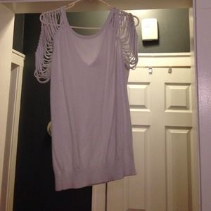 Light gray Shimmer top