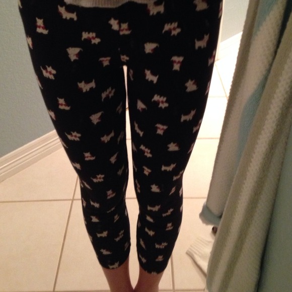 Westie Black Leggings