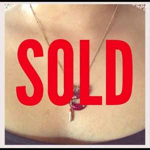 Betsey Johnson lip necklace