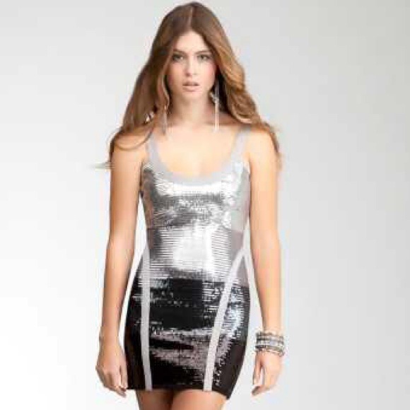 Sexy Bebe sequin ombre NYE dress