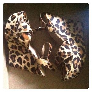 Leopard Print Steve Madden Wedges