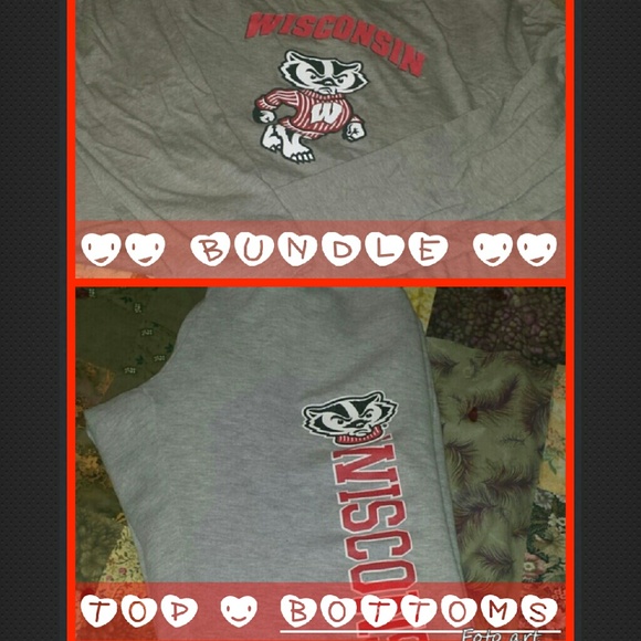 Wisconsin Badgers long sleeve and sweat pants