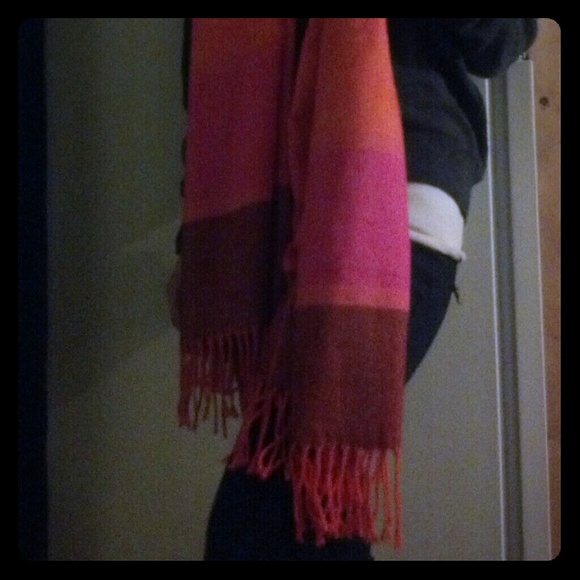 Desert Sunset ~ Long Fringed Scarf