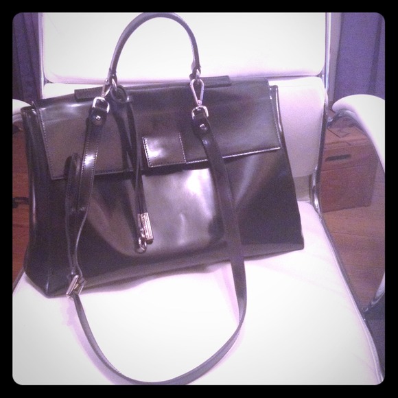 Gianni Chiarini Patent Leather City Bag