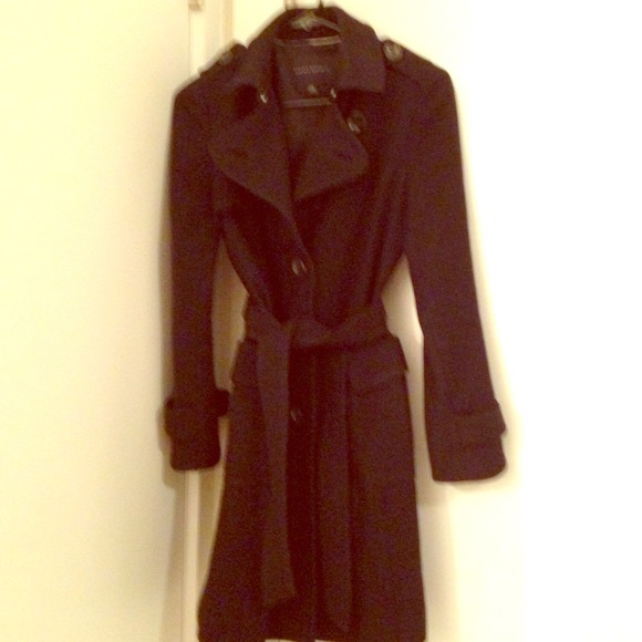 Black wool Banana Republic coat