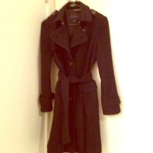Black wool Banana Republic coat