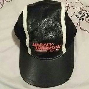 Harley-Davidson leather baseball cap