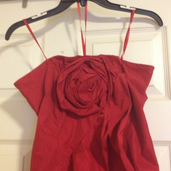 Short red dress. - Picture 3 of 4