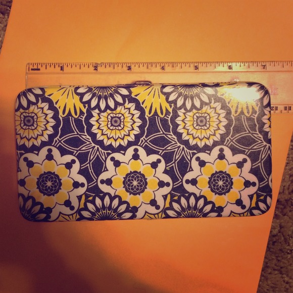 Yellow black wallet