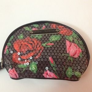 Betsey Johnson small makeup bag