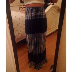 💕PRICE REDUCED💕 Citrus&Ginger Tie Dye Maxi Skirt