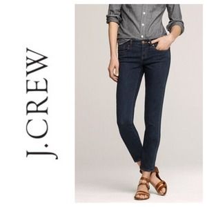 J.Crew Ankle Toothpick Jean in Twilight Wash