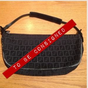 Authentic Fendi Zucca Pochette - well worn