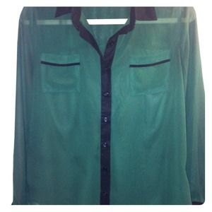 Chiffon button up