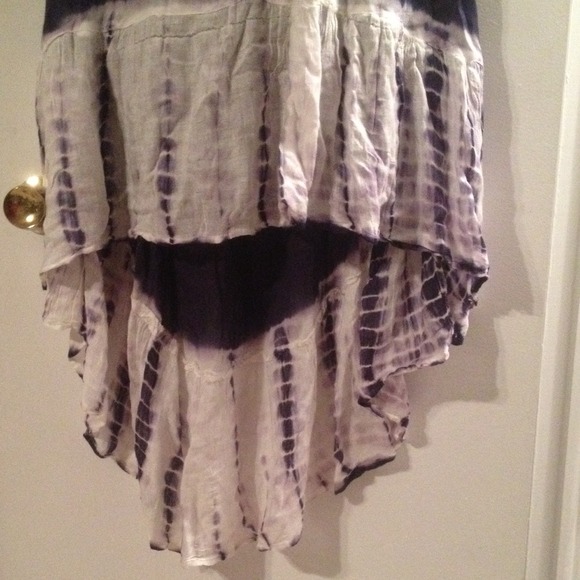 Strapless blue high low dress - Picture 2 of 3