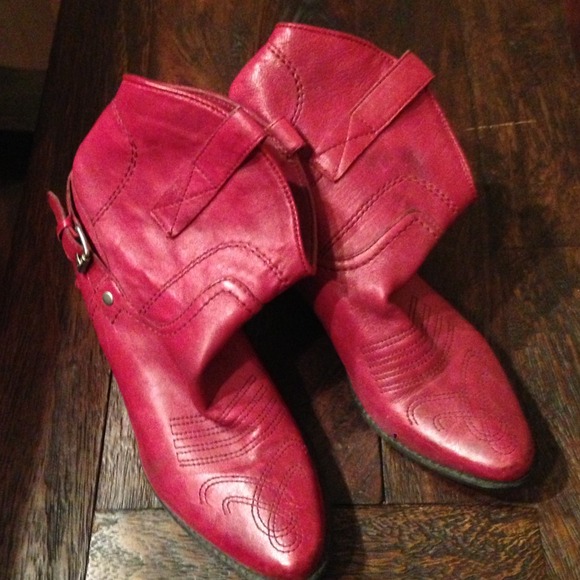 Franco Sarto Red Boot