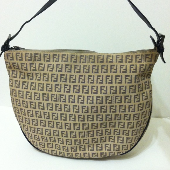 FENDI Handbags - FENDI ZUCCA HOBO PURSE