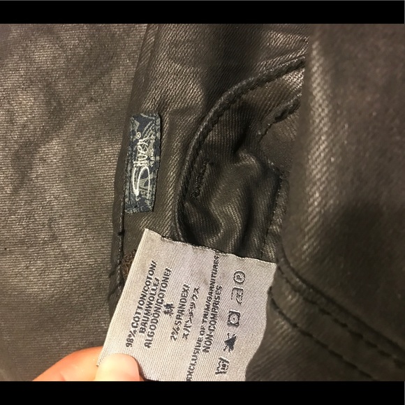 🔱Black Waxed Silver Jeans🔱 - Picture 7 of 8