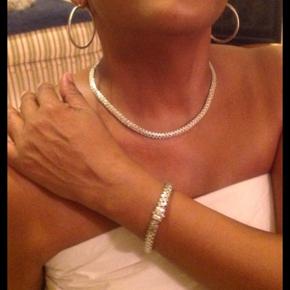 J Hardy bracelet and matching necklace