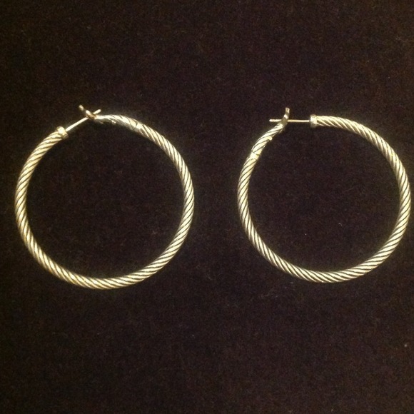 David Yurman hoops, NWT.