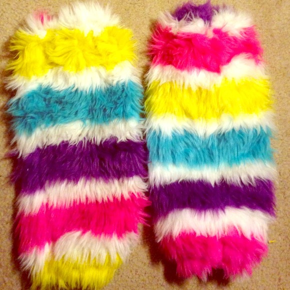 Multicolored Rave Festival Fluffies