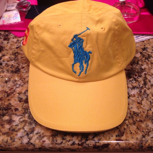 Ralph Lauren yellow hat.