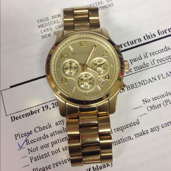 Gold Michael Kors Watch main image 4